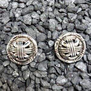 John Hardy Vintage Bamboo Stud Earrings .925